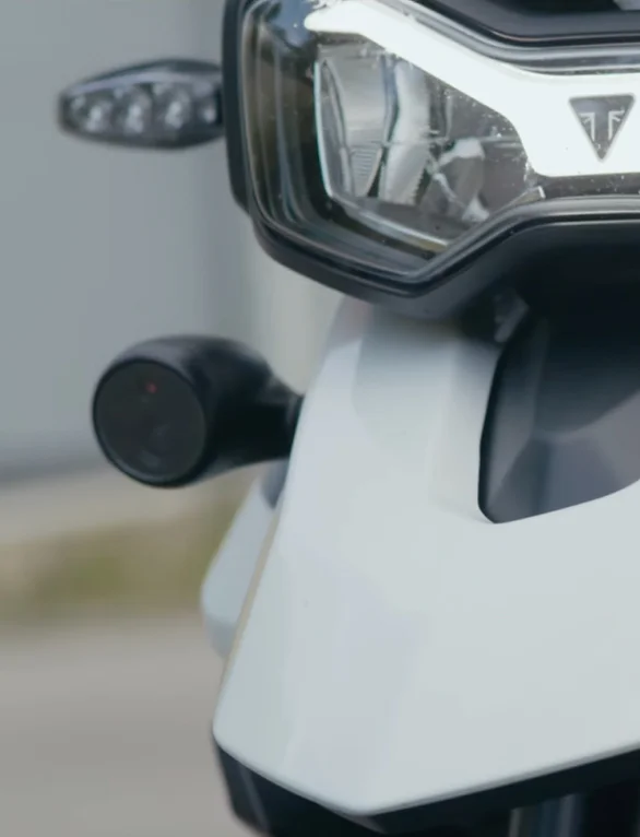 Seemore Aware on motorcycle